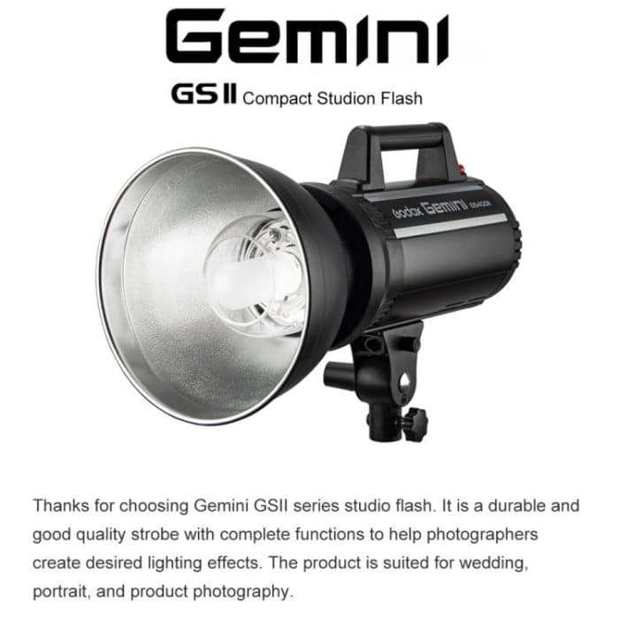 Godox Gemini GS300II Studio-Blitzlicht 300Ws Bowens-Mount-Blitzlicht, Gemini GS300II – Bild 5