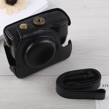 Ganzkörper-Kameratasche aus PU-Leder mit Trageriemen für Canon G16, For G16
