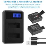 SJCAM SJ7000 / SJ6000 / SJ5000 / SJ4000 Akku-LCD-Bildschirm Dual-Akku-Ladegerät, zeigt die Ladekapazität an, For SJCAM SJ7000 – Bild 4