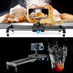 YELANGU L140T-A 40 cm Kohlefaser-Gleitschiene mit Telefonklemme und Kugelkopfadapter für Smartphones, L140T-A – Bild 8