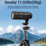 BEXIN TA255-BS30 Portable Collapsible Aluminum Alloy Camera Tripod with Head, TA255-BS30 – Bild 5
