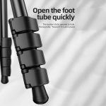 BEXIN TA255-BS30 Portable Collapsible Aluminum Alloy Camera Tripod with Head, TA255-BS30 – Bild 7