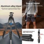 BEXIN TA254-BS30 Portable Collapsible Aluminum Alloy Camera Tripod with Head, TA254-BS30 – Bild 2