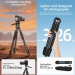 BEXIN RK294 Portable Collapsible Carbon Fiber Camera Tripod, RK294 – Bild 7