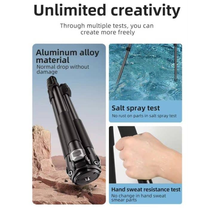 BEXIN RK294 Portable Collapsible Carbon Fiber Camera Tripod, RK294 – Bild 9