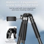 BEXIN RK264 Portable Collapsible Aluminum Alloy Camera Tripod, RK264 – Bild 7