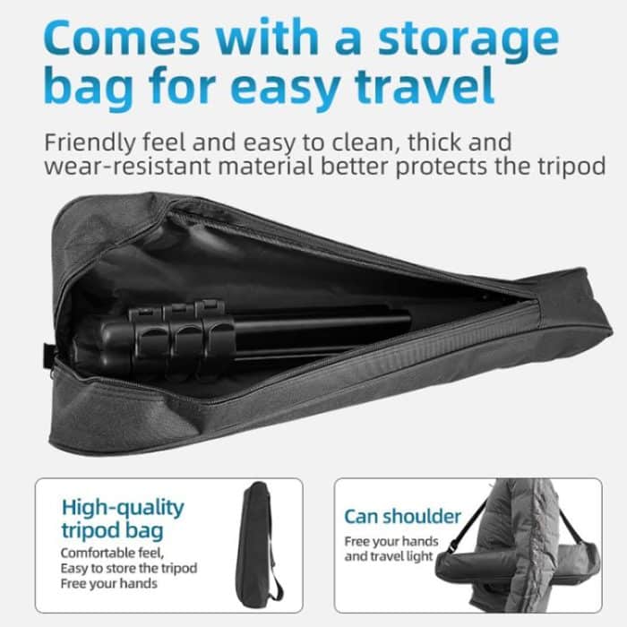 BEXIN RK264 Portable Collapsible Aluminum Alloy Camera Tripod, RK264 – Bild 10