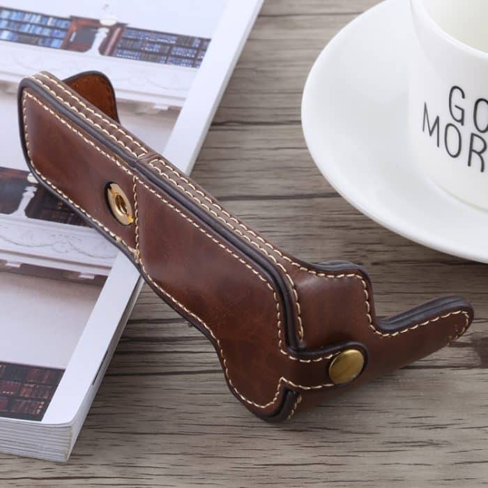 1/4-Zoll-Gewinde PU-Leder-Kamera-Halbgehäusebasis für Canon EOS M5, For Canon M5 – Bild 4