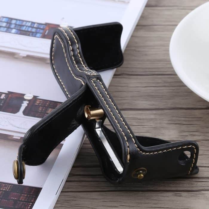 1/4-Zoll-Gewinde PU-Leder-Kamera-Halbgehäusebasis für Canon G7 X Mark II, For Canon G7X2 – Bild 6