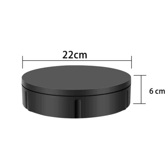 22 cm USB-Aufladung, drehbarer Präsentationsständer, Videoaufnahme-Requisiten, Plattenspieler, Belastung: 10 kg, keine Batterie – Bild 7