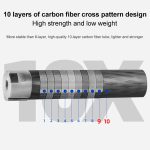 BEXIN P366C Kamera Kohlefaser Einbeinstativ Reise Live Selfie Halterung Halter – Bild 5