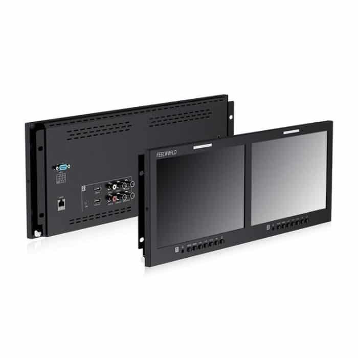 FEELWORLD D101 PLUS Dual 10,1 Zoll 4HE Rackmount-Monitor 4K HDMI SDI 1920 x 1200 IPS Monitor, D101 PLUS – Bild 2