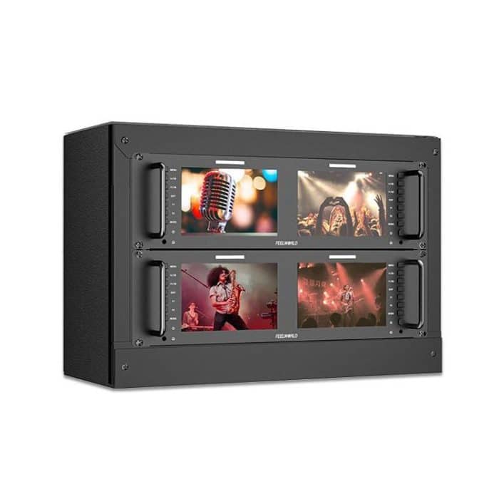 FEELWORLD D71 PLUS Dual 7 Zoll 3HE Rackmount-Monitor 4K HDMI SDI 1920 x 1200 IPS Monitor, D71 PLUS – Bild 2