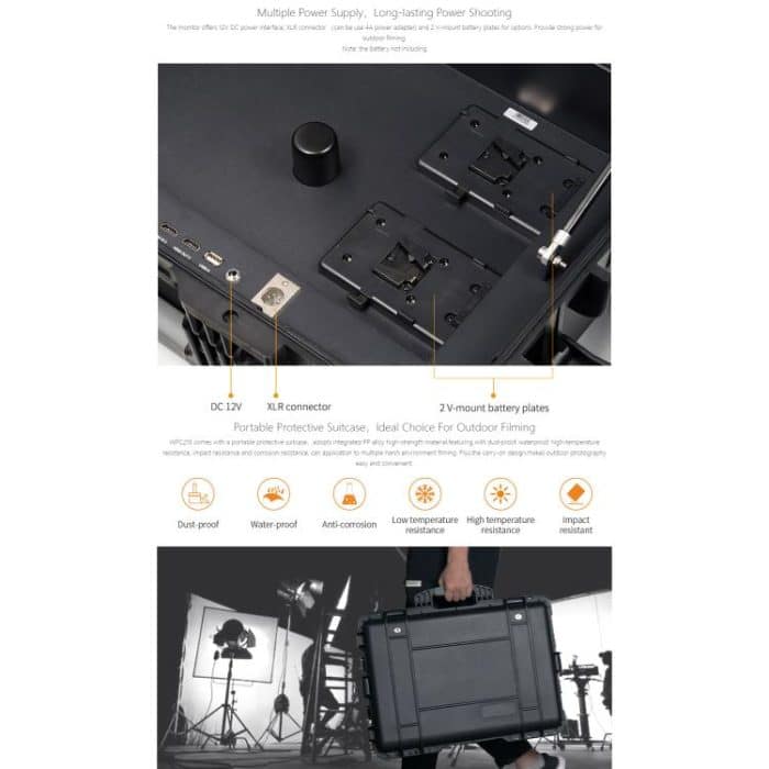 SEETEC WPC215 21,5 Zoll 1000nit Hochheller tragbarer Regiemonitor zum Mitnehmen Full HD 1920x1080 Monitor, WPC215 – Bild 12