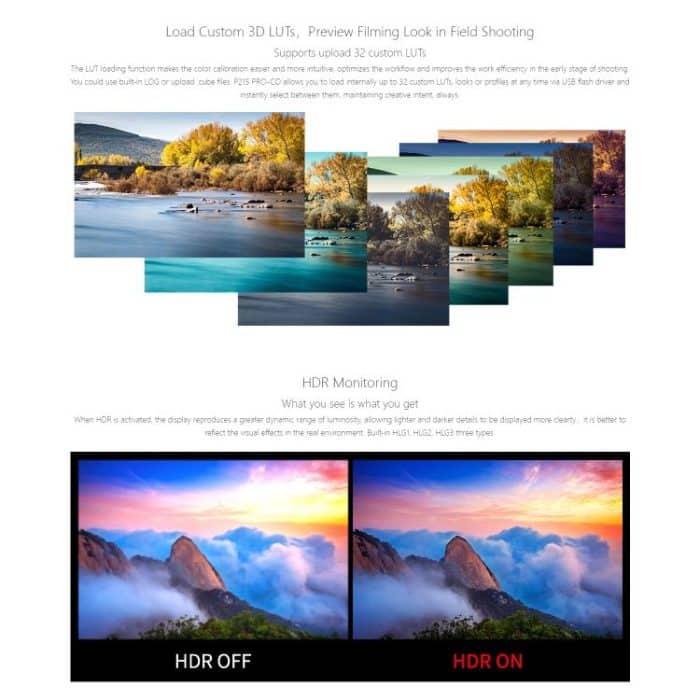 SEETEC P215 PRO-CO 21,5 Zoll 1000nit Hochheller Broadcast-Monitor Full HD 1920x1080Monitor, P215 PRO-CO – Bild 14