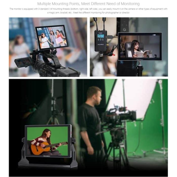 FEELWORLD S10 10,1 Zoll 12G SDI HDMI2.0 Kamera-Feldmonitor Hohe Helligkeit 1200nit Touchscreen-Monitor, S10 – Bild 23