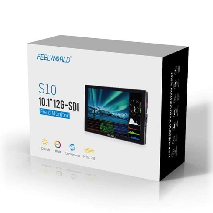 FEELWORLD S10 10,1 Zoll 12G SDI HDMI2.0 Kamera-Feldmonitor Hohe Helligkeit 1200nit Touchscreen-Monitor, S10 – Bild 24