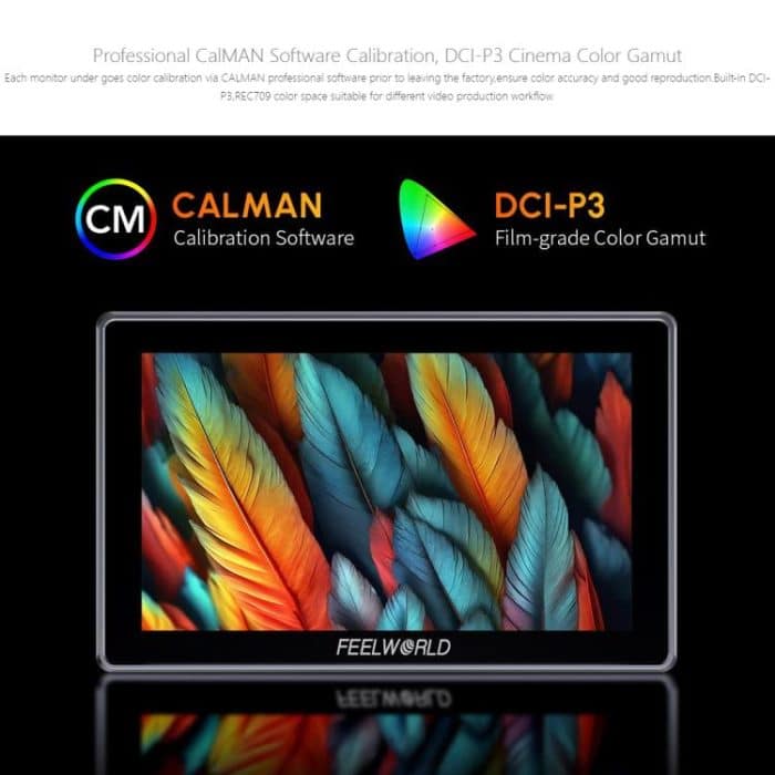 FEELWORLD H5 5,5 Zoll 12G SDI HDMI 2.0 Kamera-Feldmonitor Hohe Helligkeit 1200nit Touchscreen-Monitor, H5 – Bild 9