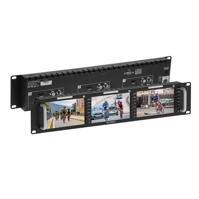 FEELWORLD T51 PLUS-H Dreifacher 5,5-Zoll-2HE-Rackmount-Monitor Full HD 4K HDMI SDI AV-Monitor, T51 PLUS-H – Bild 2