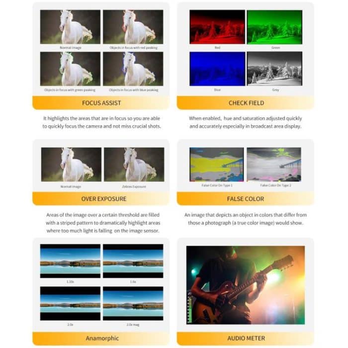 FEELWORLD T51 PLUS-H Dreifacher 5,5-Zoll-2HE-Rackmount-Monitor Full HD 4K HDMI SDI AV-Monitor, T51 PLUS-H – Bild 7