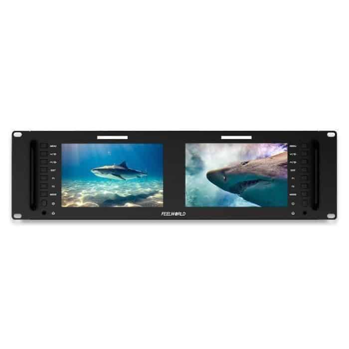 DCA3134B.jpg FEELWORLD D71 PLUS-H Dual 7 Zoll 3HE Rackmount-Monitor 4K HDMI 1920 x 1200 IPS Monitor, D71 PLUS-H – Bild 1