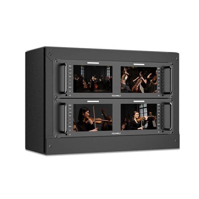 FEELWORLD D71 PLUS-H Dual 7 Zoll 3HE Rackmount-Monitor 4K HDMI 1920 x 1200 IPS Monitor, D71 PLUS-H – Bild 2