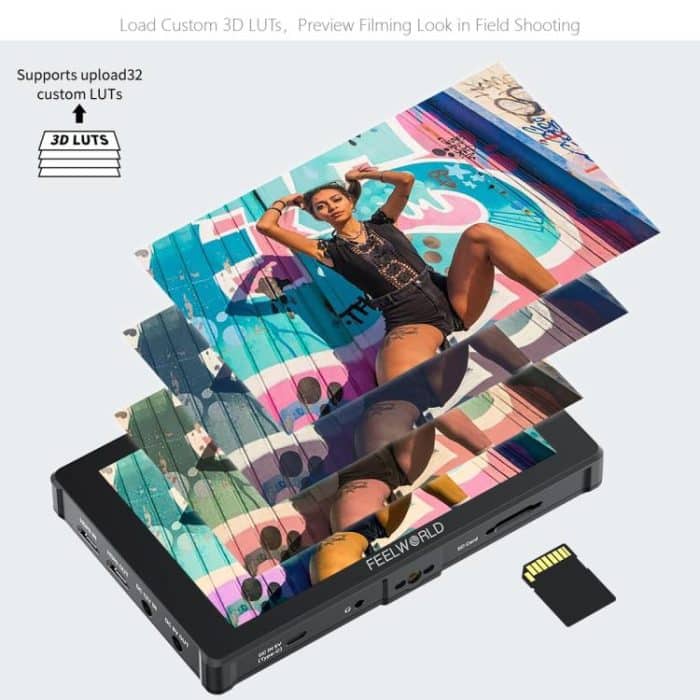 FEELWORLD F7 PLUS 7-Zoll-DSLR-Kamera-Feldmonitor Touchscreen 4K HDMI Hochheller 1200nit-Monitor, F7 PLUS – Bild 13