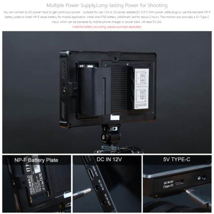 FEELWORLD F7 PLUS 7-Zoll-DSLR-Kamera-Feldmonitor Touchscreen 4K HDMI Hochheller 1200nit-Monitor, F7 PLUS – Bild 19