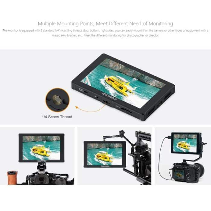 FEELWORLD F7 PLUS 7-Zoll-DSLR-Kamera-Feldmonitor Touchscreen 4K HDMI Hochheller 1200nit-Monitor, F7 PLUS – Bild 20