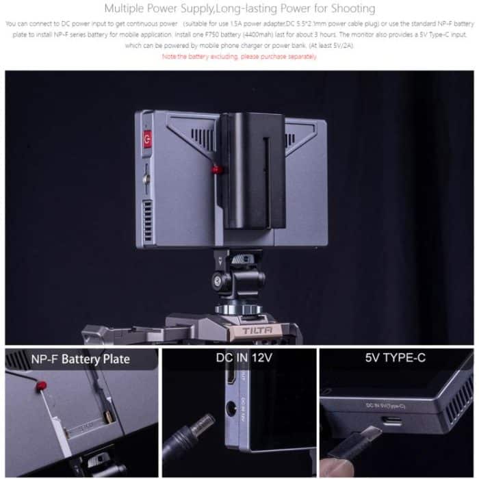 FEELWORLD P6X 5,5 Zoll Aluminium DSLR Kamera Feldmonitor Touchscreen 4K HDMI Hohe Helligkeit 1000nit Monitor, P6X – Bild 20