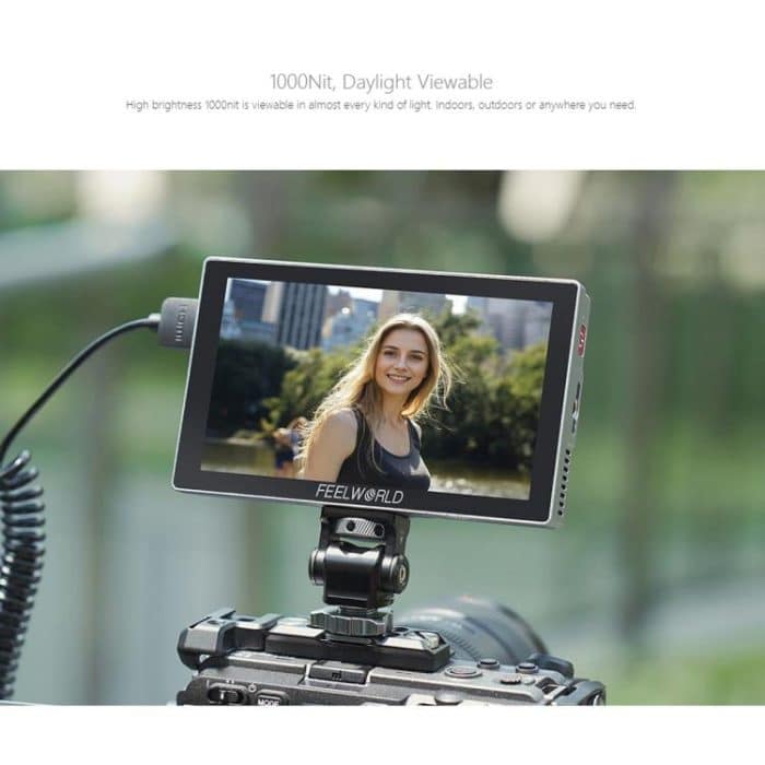 FEELWORLD P6X 5,5 Zoll Aluminium DSLR Kamera Feldmonitor Touchscreen 4K HDMI Hohe Helligkeit 1000nit Monitor, P6X – Bild 9