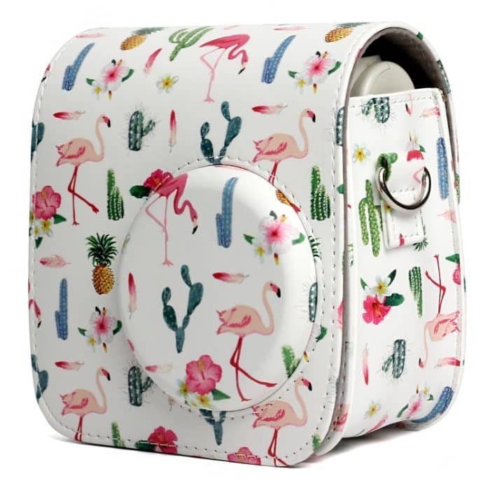 Flamingo-Kaktus-Muster PU-Leder Schutz Kamera Tasche für Fujifilm Instax Mini 7S / 7C Kamera – Bild 2