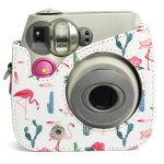 Flamingo-Kaktus-Muster PU-Leder Schutz Kamera Tasche für Fujifilm Instax Mini 7S / 7C Kamera – Bild 5