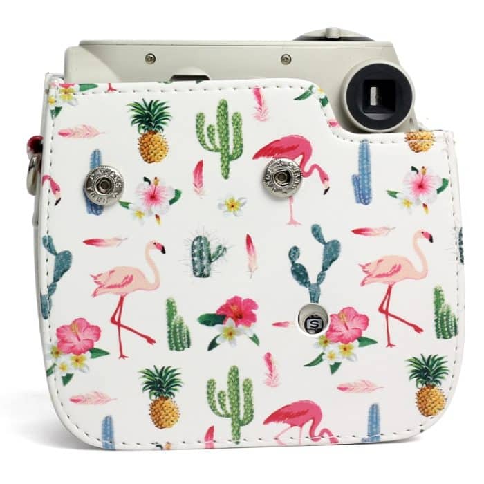 Flamingo-Kaktus-Muster PU-Leder Schutz Kamera Tasche für Fujifilm Instax Mini 7S / 7C Kamera – Bild 8