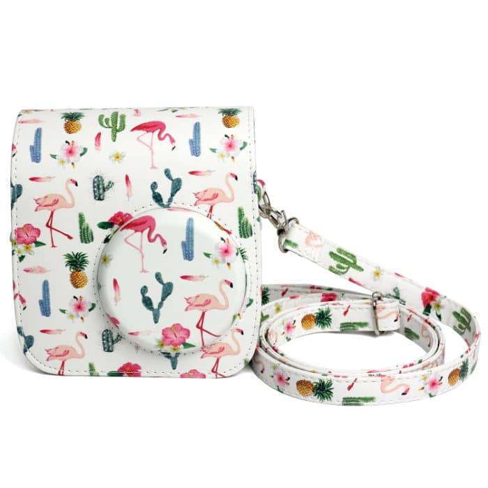Flamingo-Kaktus-Muster PU-Leder Schutz Kamera Tasche für Fujifilm Instax Mini 7S / 7C Kamera – Bild 9