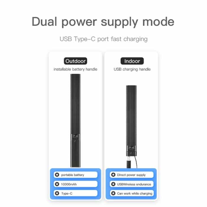 LUXCeO P6 RGB Buntes Foto-LED-Stick-Videolicht Handheld-APP-Steuerung Vollfarbiges LED-Fülllicht, P6 – Bild 8