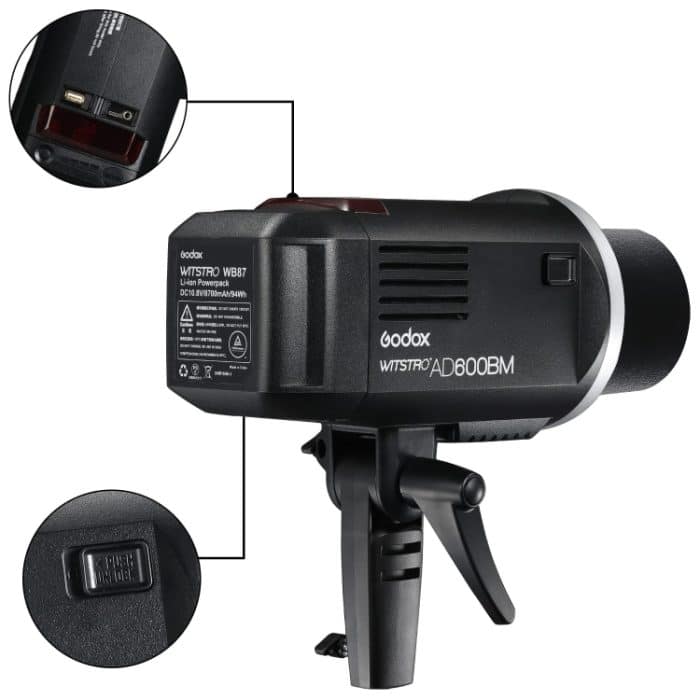 Godox WITSTRO AD600BM Bowens Mount 600Ws GN87 High Speed Mount Studio Blitzgerät – Bild 6