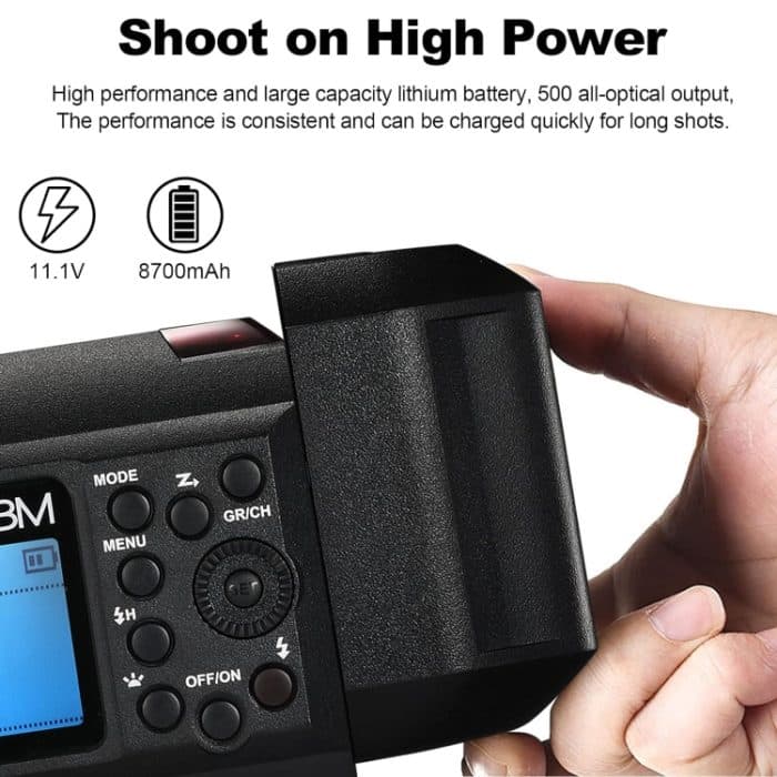 Godox WITSTRO AD600BM Bowens Mount 600Ws GN87 High Speed Mount Studio Blitzgerät – Bild 8