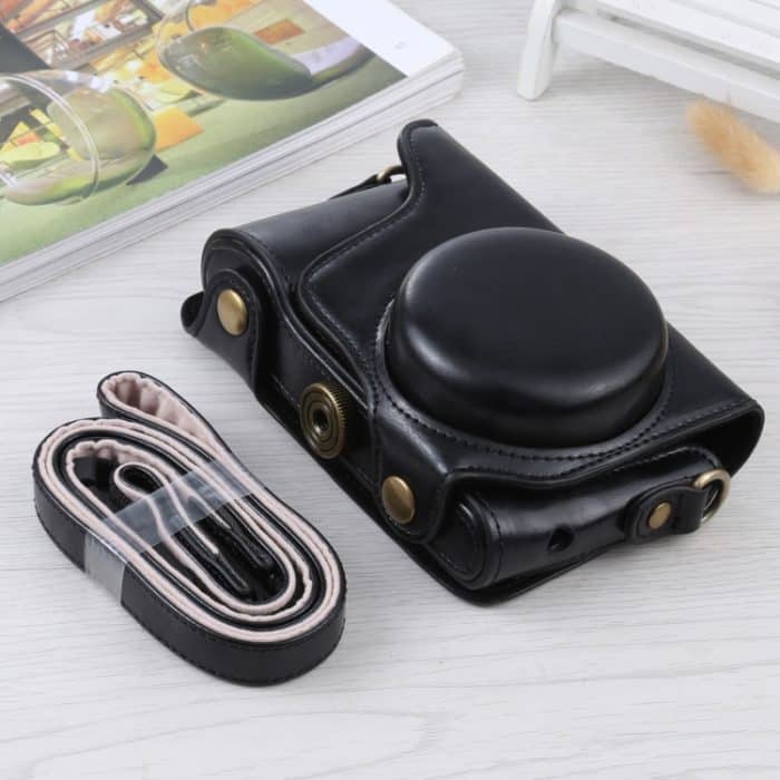 Ganzkörper-Kameratasche aus PU-Leder mit Trageriemen für die Samsung Galaxy-Kamera EK-GC100 / EK-GC110 / EK-GC200, For Samsung Galaxy Camera EK-GC200, For Samsung Galaxy Camera EK-GC100 – Bild 1