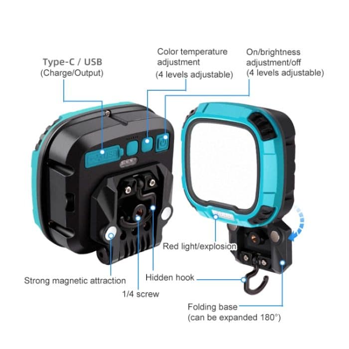 136 LEDs, 28 W, wasserdichtes LED-Arbeitslicht, Fotografie-Fülllicht – Bild 4