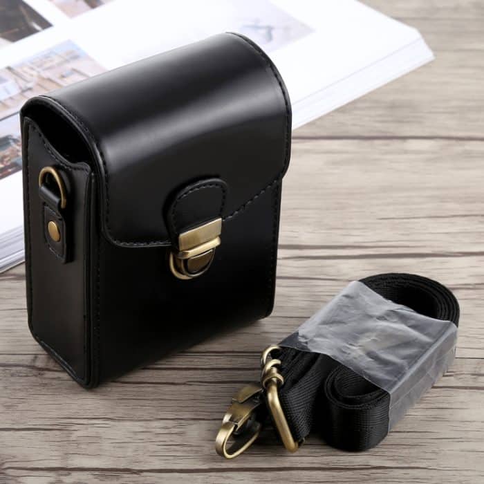 Ganzkörper-Kameratasche mit Schnallenverschluss aus PU-Leder mit Handschlaufe und Umhängeband für Canon G7X II / G9X Mark II, Sony RX100 / M2, For G7X II, For RX100 – Bild 5