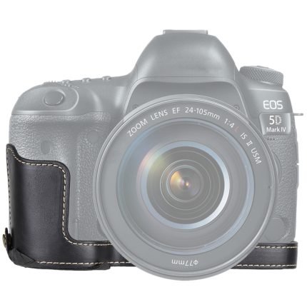 1/4 Zoll Gewinde PU-Leder Kamera-Halbgehäusebasis für Canon EOS 5D Mark IV / 5D Mark III, For Canon 5D4