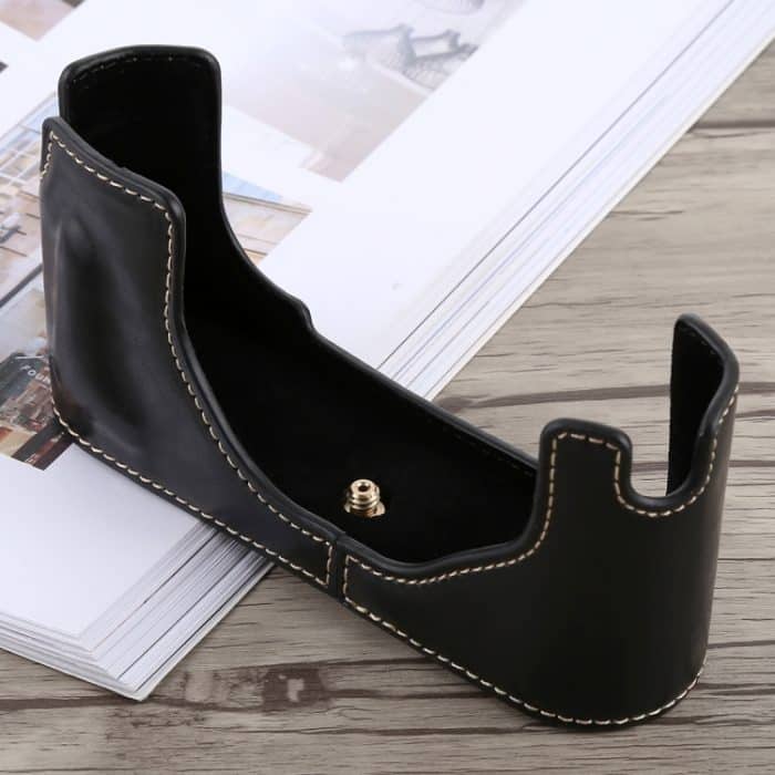 1/4 Zoll Gewinde PU-Leder Kamera Halbgehäuse Basis für Leica M9, For Leica M9 – Bild 2