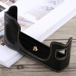 1/4 Zoll Gewinde PU-Leder-Kamera-Halbgehäusebasis für FUJIFILM X100F, For FUJIFILM X100F – Bild 2