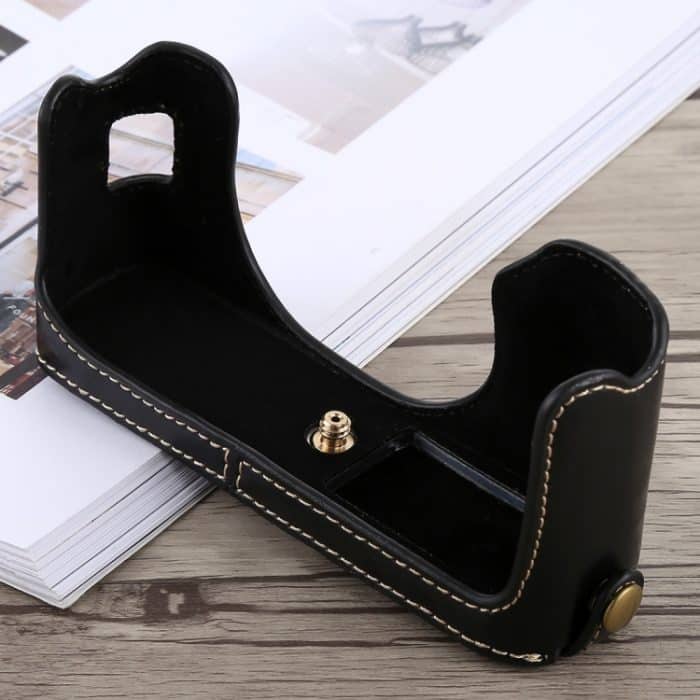 1/4 Zoll Gewinde PU-Leder-Kamera-Halbgehäusebasis für FUJIFILM X100F, For FUJIFILM X100F – Bild 3