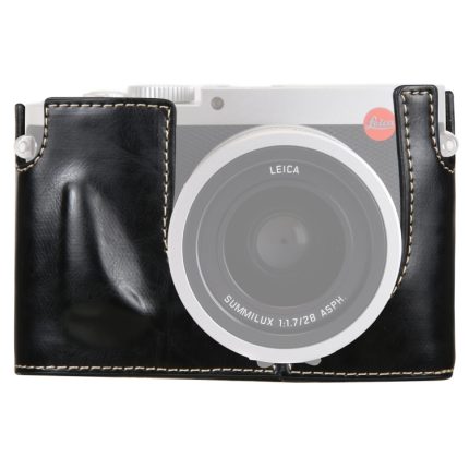 1/4 Zoll Gewinde PU Leder Kamera Halbgehäuse Basis für Leica Q (Typ 116), For Leica Q