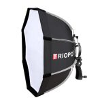 TRIOPO KS90 90 cm Dome Speedlite Flash Octagon Parabolischer Softbox-Diffusor mit Halterungsgriff für Speedlite