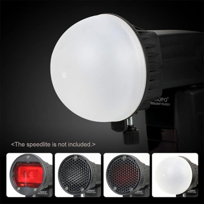 TRIOPO TR-08 Flash Speedlite Wabenmagnet-Fixier-Softbox-Kits mit 4 magnetischen Farbfiltern – Bild 11