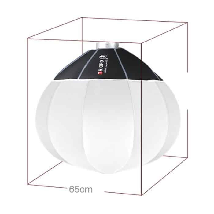 TRIOPO KQ65 65cm Faltbare Laterne Softbox SpeedLite Flash Light Faltbarer Diffusor – Bild 2