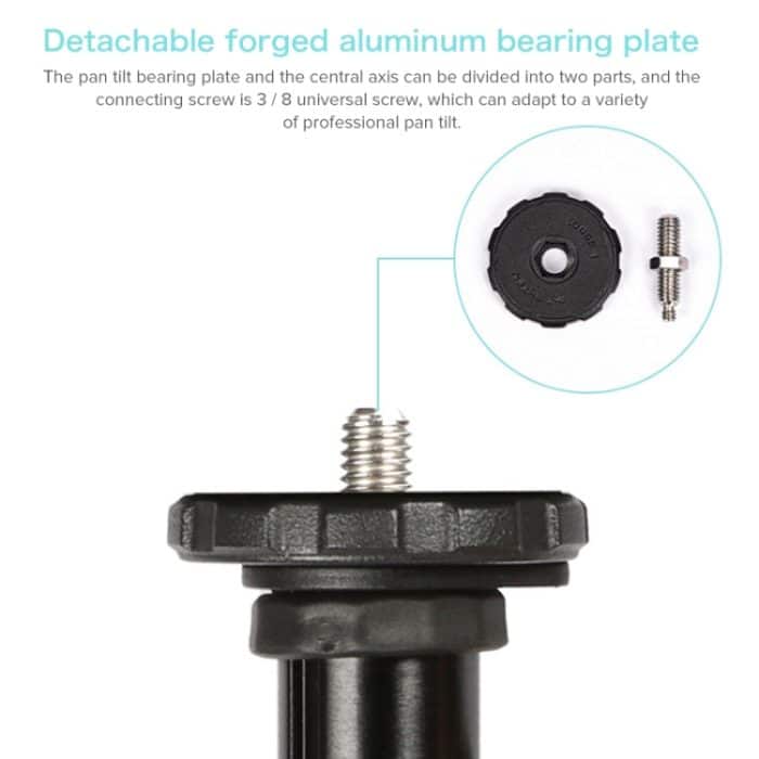 TRIOPO 652 Horizontalarm-Stativhalterung Schnellverschluss-Mittelsäulenauslegerhalterung mit Stativkugelkopf – Bild 5